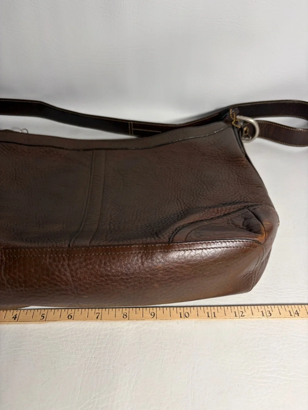 Coach Felicia F12323 Pebbled Brown Leather Bag 2008 - Picture 10 of 12